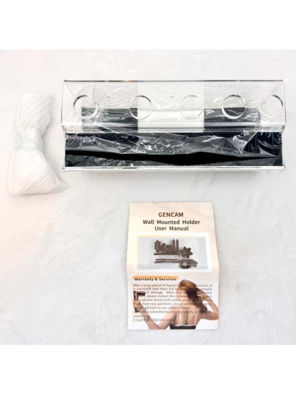 Acrylic Wall Mount Holder for Shark FlexFusion & Accessories w/Cord Hanger - Picture 4 of 11